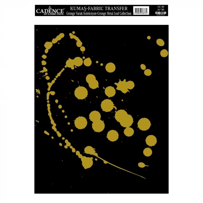 KUMAŞ GRUNGE VARAK TRANSFER KOLEKSİYONU ALTIN GC-10 21X30