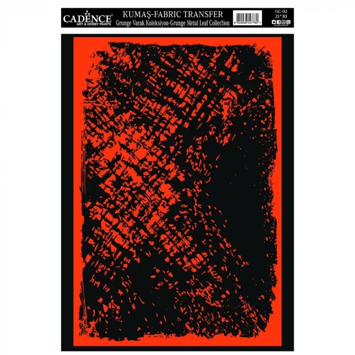 KUMAŞ GRUNGE VARAK TRANSFER KOLEKSİYONU BAKIR GC-02 21X30