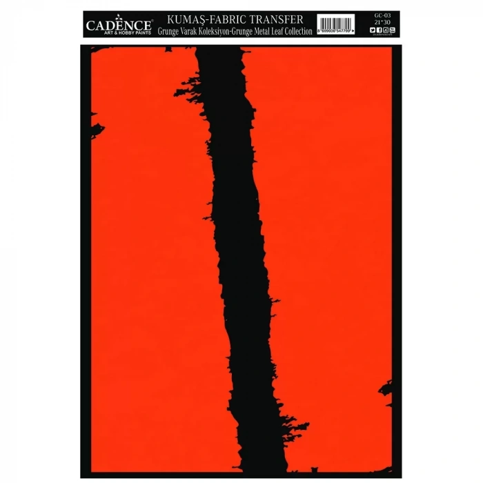 KUMAŞ GRUNGE VARAK TRANSFER KOLEKSİYONU BAKIR GC-03 21X30