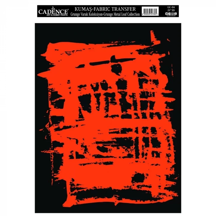 KUMAŞ GRUNGE VARAK TRANSFER KOLEKSİYONU BAKIR GC-04 21X30