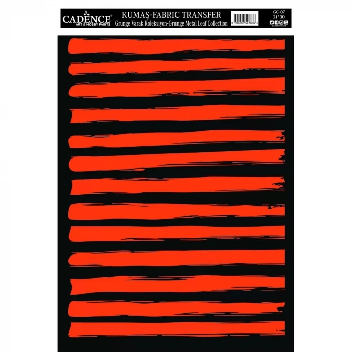 KUMAŞ GRUNGE VARAK TRANSFER KOLEKSİYONU BAKIR GC-07 21X30