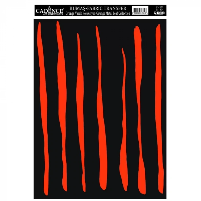 KUMAŞ GRUNGE VARAK TRANSFER KOLEKSİYONU BAKIR GC-08 21X30