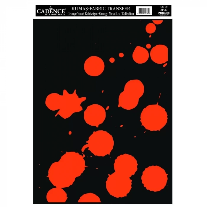 KUMAŞ GRUNGE VARAK TRANSFER KOLEKSİYONU BAKIR GC-09 21X30