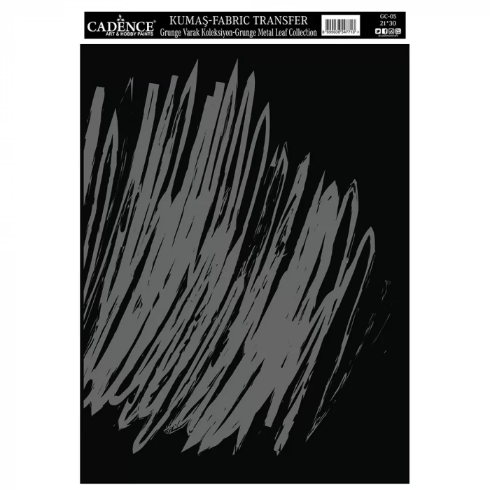 KUMAŞ GRUNGE VARAK TRANSFER KOLEKSİYONU GÜMÜŞ GC-05 21X30
