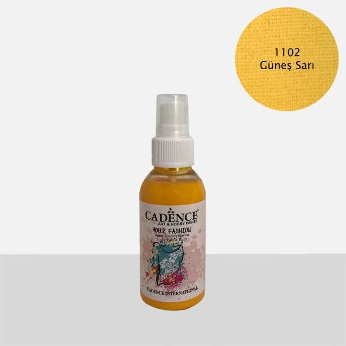 KUMAŞ SPREY BOYA 1102 GÜNEŞ SARI 100ML