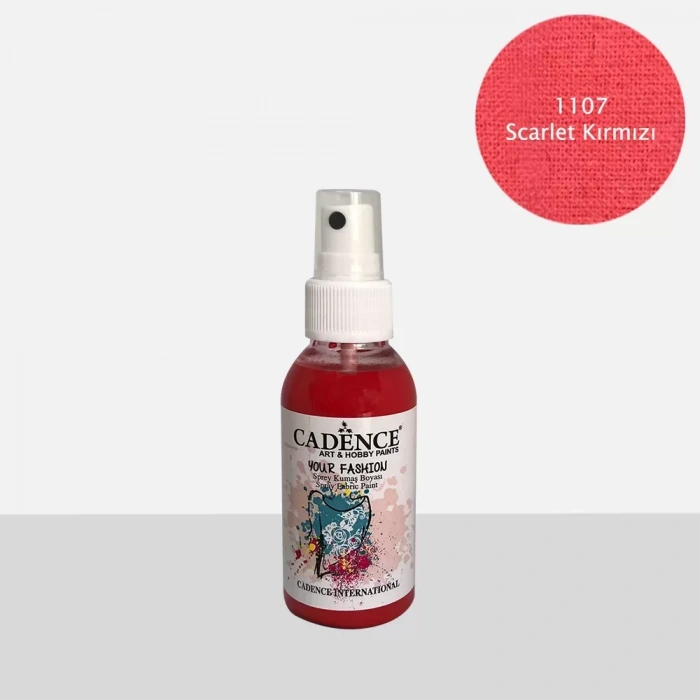 KUMAŞ SPREY BOYA 1107 SCARLET KIRMIZI 100ML