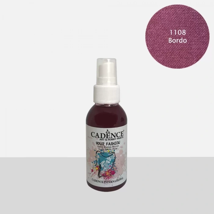 KUMAŞ SPREY BOYA 1108 BORDO 100ML