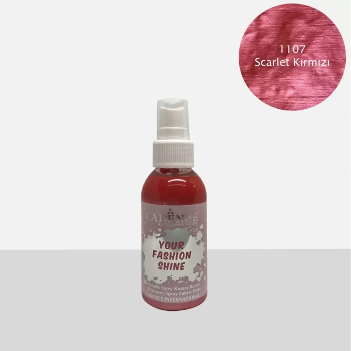 KUMAŞ SPREY BOYA METALİK FS-1107 SCARLET 100ML