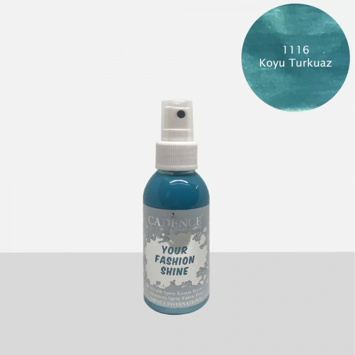 KUMAŞ SPREY BOYA METALİK FS-1116 KOYU TURKUAZ 100ML