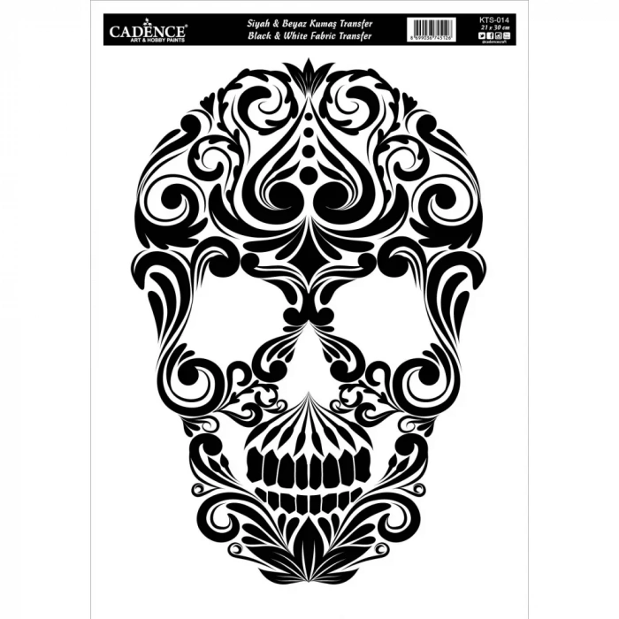 KUMAŞ TRANSFER SİYAH BEYAZ KTS-014 21X30