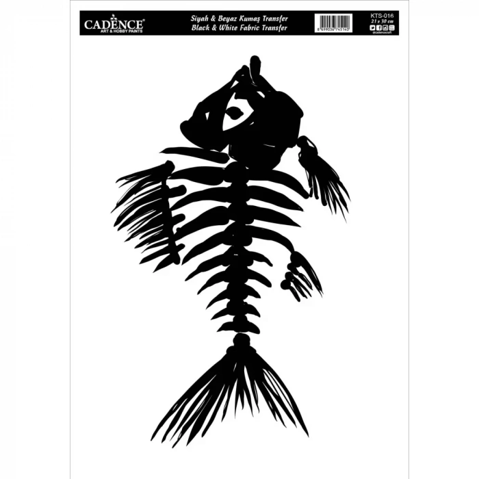 KUMAŞ TRANSFER SİYAH BEYAZ KTS-016 21X30