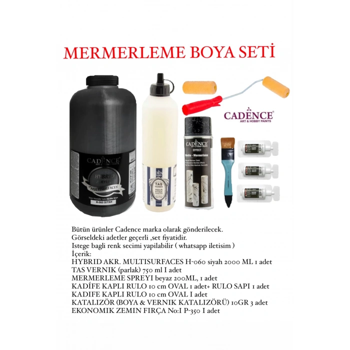 MERMERLEME BOYA SETİ H-060