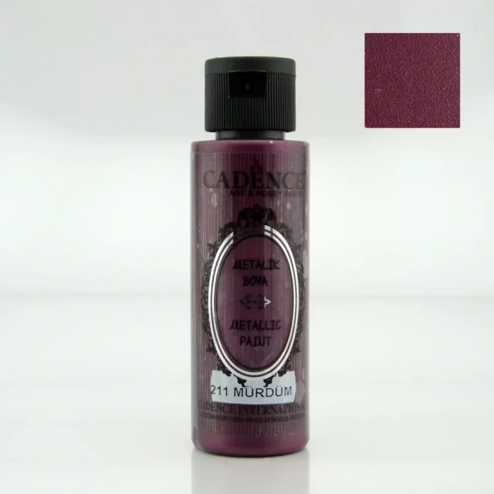 METALİK SEDEFLİ BOYA 211 MÜRDÜM 120ML