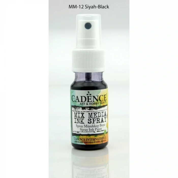 MIX MEDIA INK SPREY MÜREKKEP MM-12 SİYAH 25ML