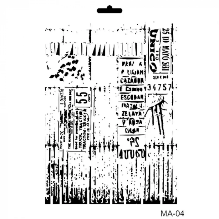 MIX MEDİA STENCIL MA SERİSİ MA04 21X29