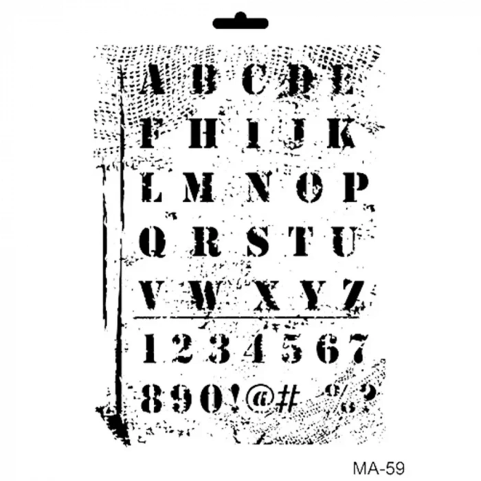MIX MEDİA STENCIL MA SERİSİ MA59 21X29