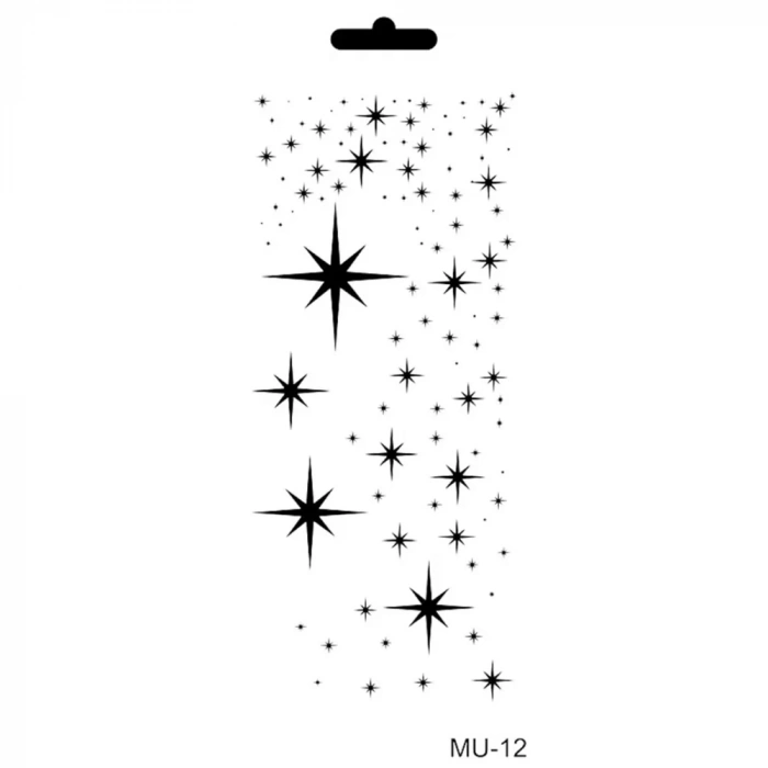 MIX MEDİA STENCIL MU SERİSİ MU12 10X25