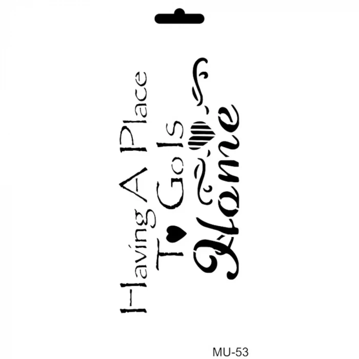 MIX MEDİA STENCIL MU SERİSİ MU53 10X25