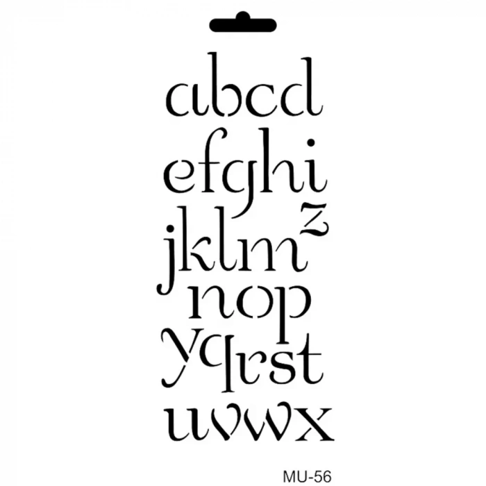 MIX MEDİA STENCIL MU SERİSİ MU56 10X25