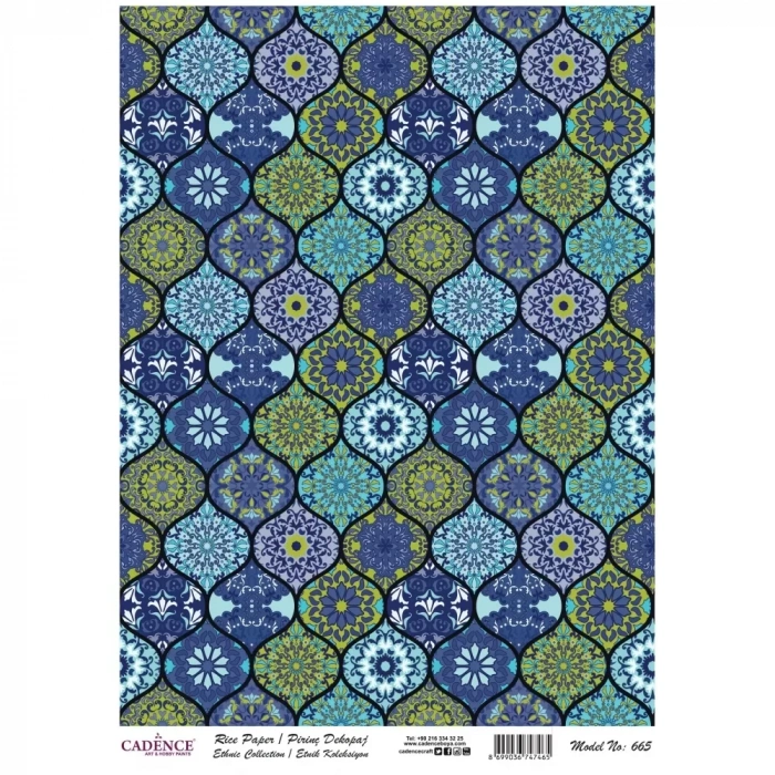 PİRİNÇ KAĞIT ETNİK SERİ MODEL 665 30X42