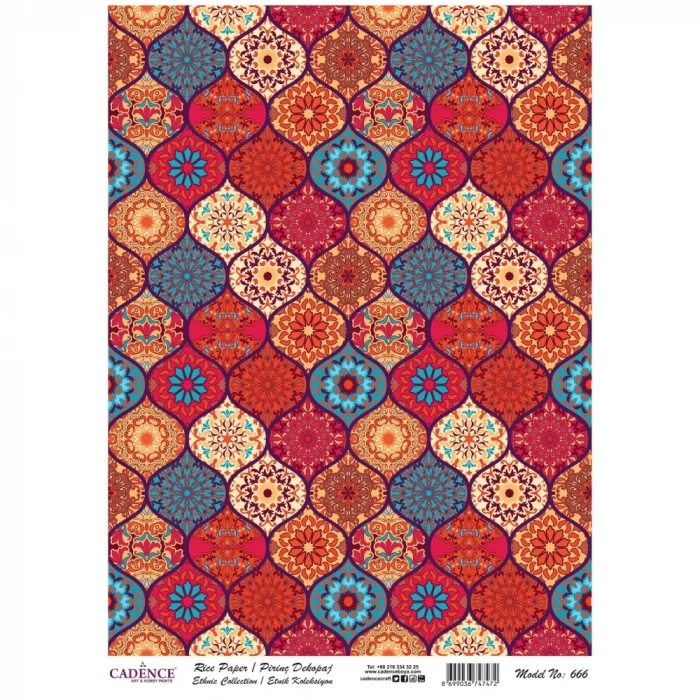 PİRİNÇ KAĞIT ETNİK SERİ MODEL 666 30X42