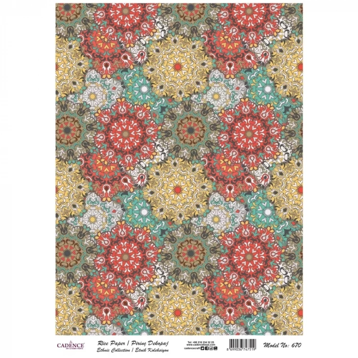 PİRİNÇ KAĞIT ETNİK SERİ MODEL 670 30X42