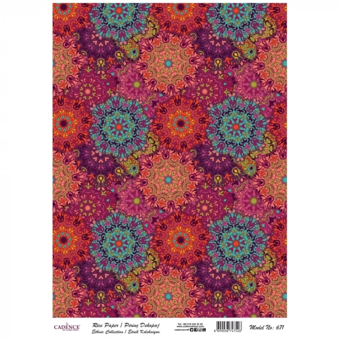 PİRİNÇ KAĞIT ETNİK SERİ MODEL 671 30X42