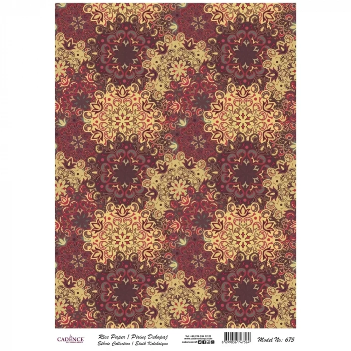 PİRİNÇ KAĞIT ETNİK SERİ MODEL 675 30X42