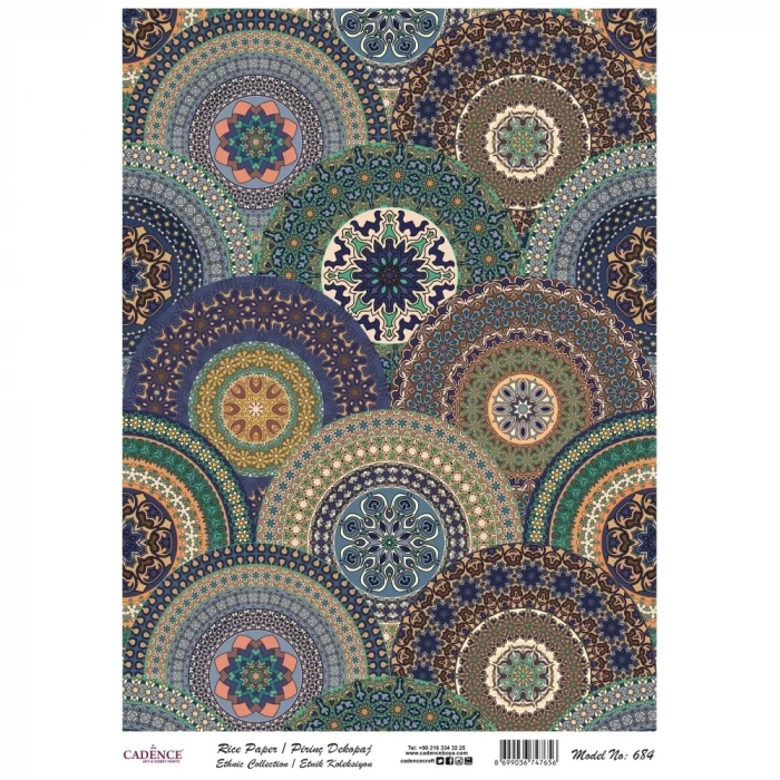 PİRİNÇ KAĞIT ETNİK SERİ MODEL 684 30X42
