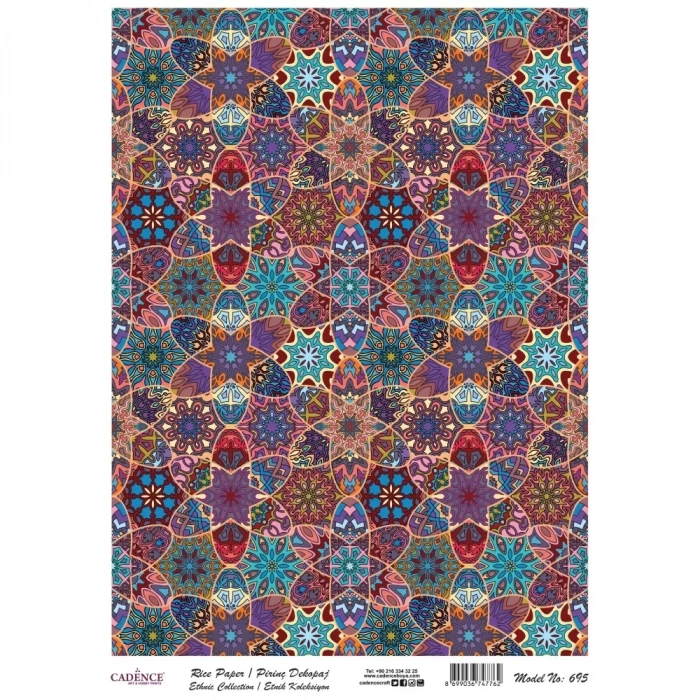 PİRİNÇ KAĞIT ETNİK SERİ MODEL 695 30X42