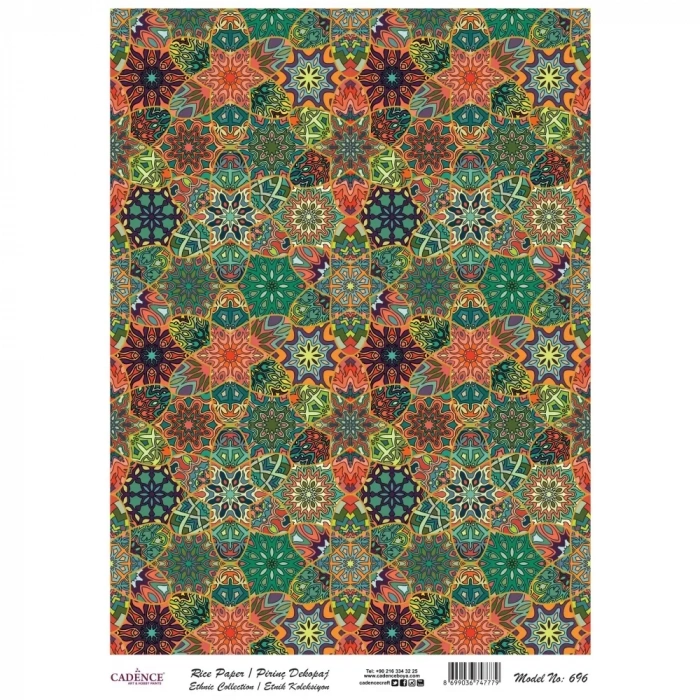 PİRİNÇ KAĞIT ETNİK SERİ MODEL 696 30X42