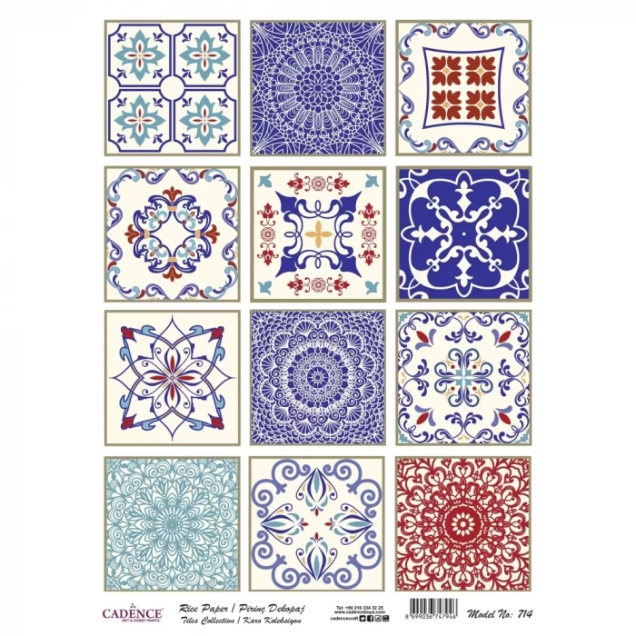 PİRİNÇ KAĞIT KARO SERİ MODEL 714 30X42