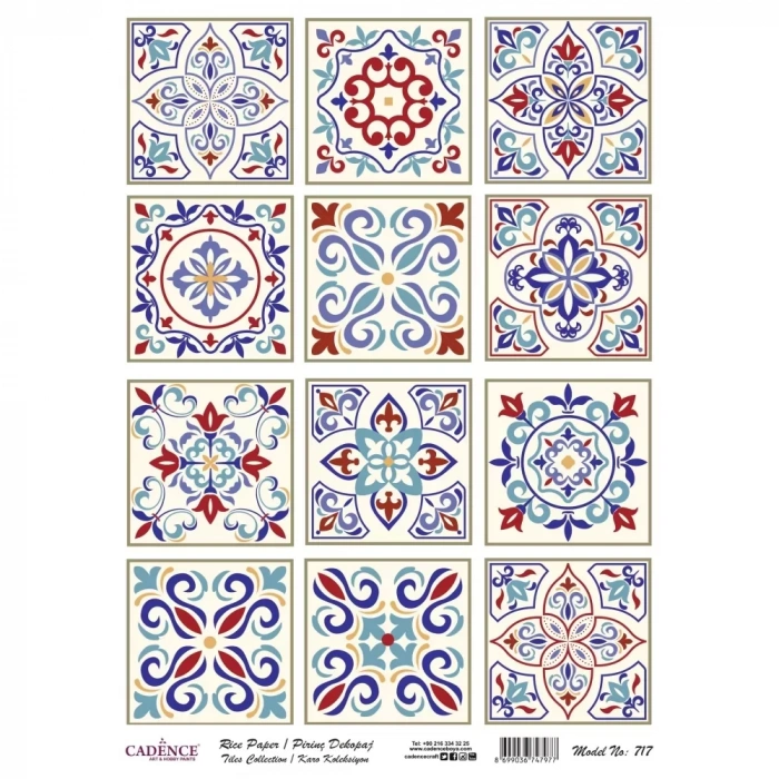 PİRİNÇ KAĞIT KARO SERİ MODEL 717 30X42