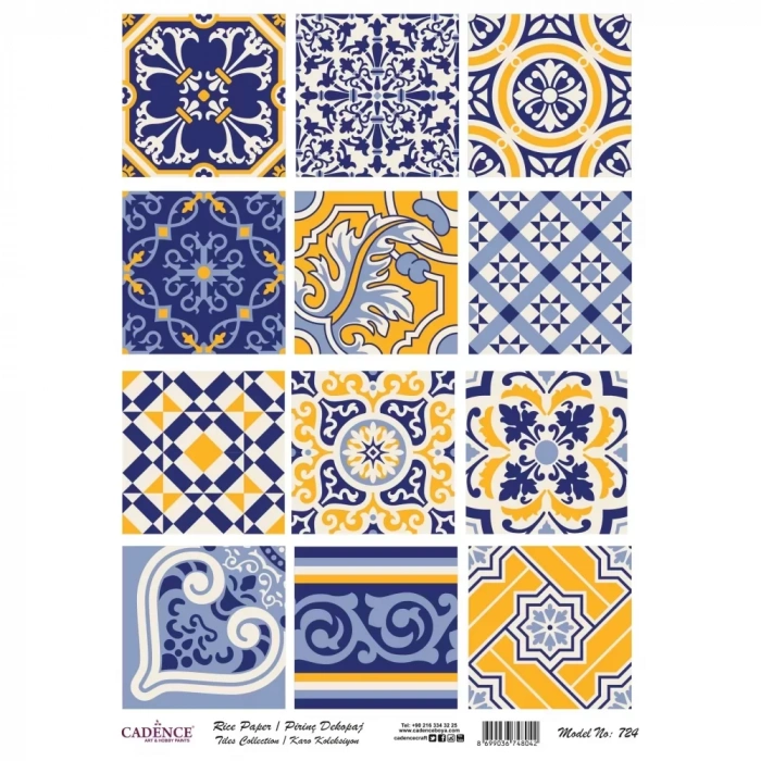 PİRİNÇ KAĞIT KARO SERİ MODEL 724 30X42