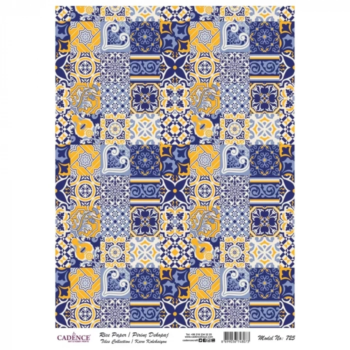 PİRİNÇ KAĞIT KARO SERİ MODEL 725 30X42