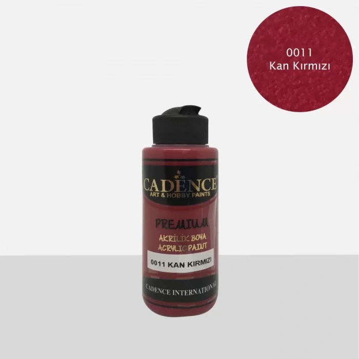 PREMIUM AKRİLİK BOYA 0011 KAN KIRMIZI 120ML