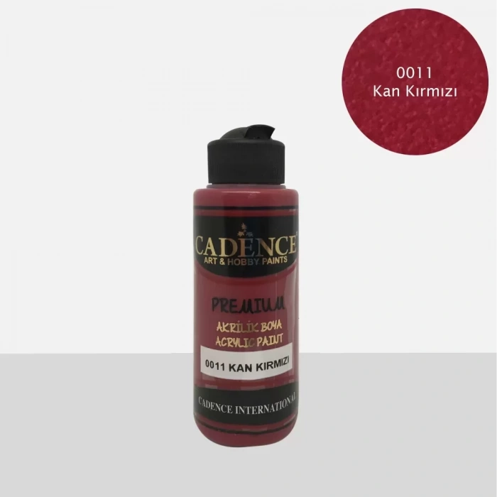 PREMIUM AKRİLİK BOYA 0011 KAN KIRMIZI 250ML