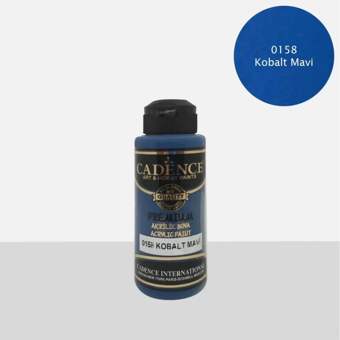PREMIUM AKRİLİK BOYA 0158 KOBALT MAVİ 120ML