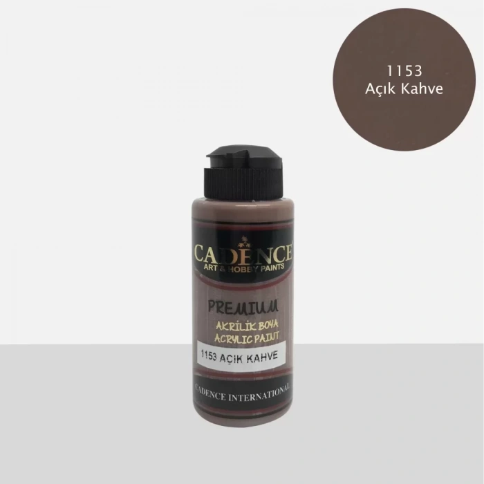 PREMIUM AKRİLİK BOYA 1153 AÇIK KAHVE 120ML