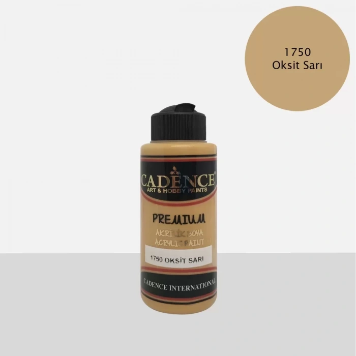 PREMIUM AKRİLİK BOYA 1750 OKSİT SARI 120ML