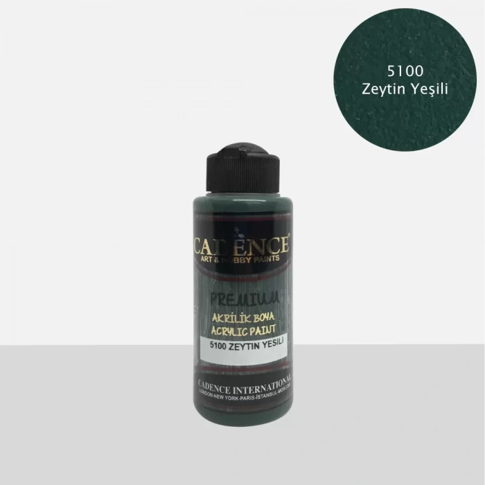 PREMIUM AKRİLİK BOYA 5100 ZEYTİN YEŞİLİ 120ML