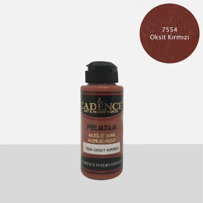 PREMIUM AKRİLİK BOYA 7554 OKSİT KIRMIZI 120ML