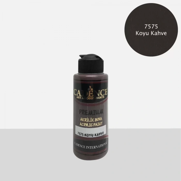 PREMIUM AKRİLİK BOYA 7575 KOYU KAHVE 70ML