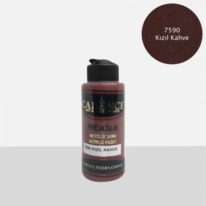 PREMIUM AKRİLİK BOYA 7590 KIZIL KAHVE 120ML