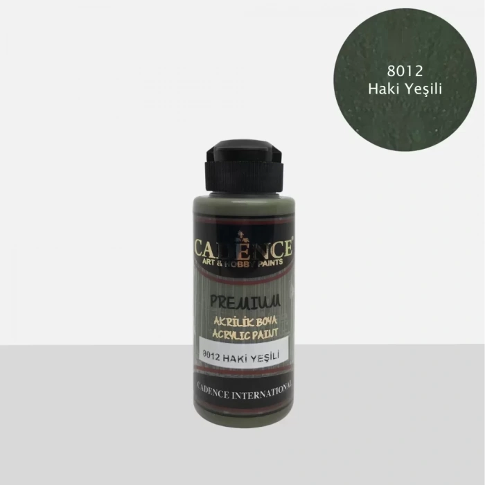 PREMIUM AKRİLİK BOYA 8012 HAKİ YEŞİLİ 120ML