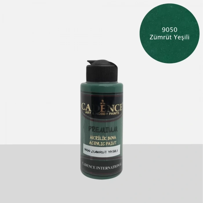 PREMIUM AKRİLİK BOYA 9050 ZÜMRÜT YEŞİLİ 120ML