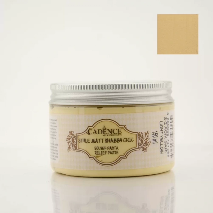 SHABBY CHIC RÖLYEF PASTA SR-02 AÇIK SARI 150ML