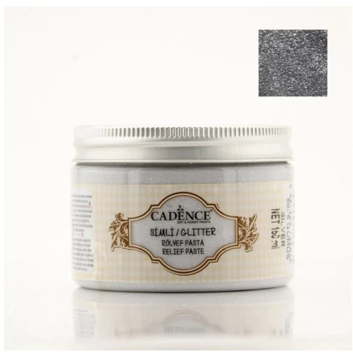 SİMLİ RÖLYEF PASTA 5837 HOLOGRAM GÜMÜŞ 150ML