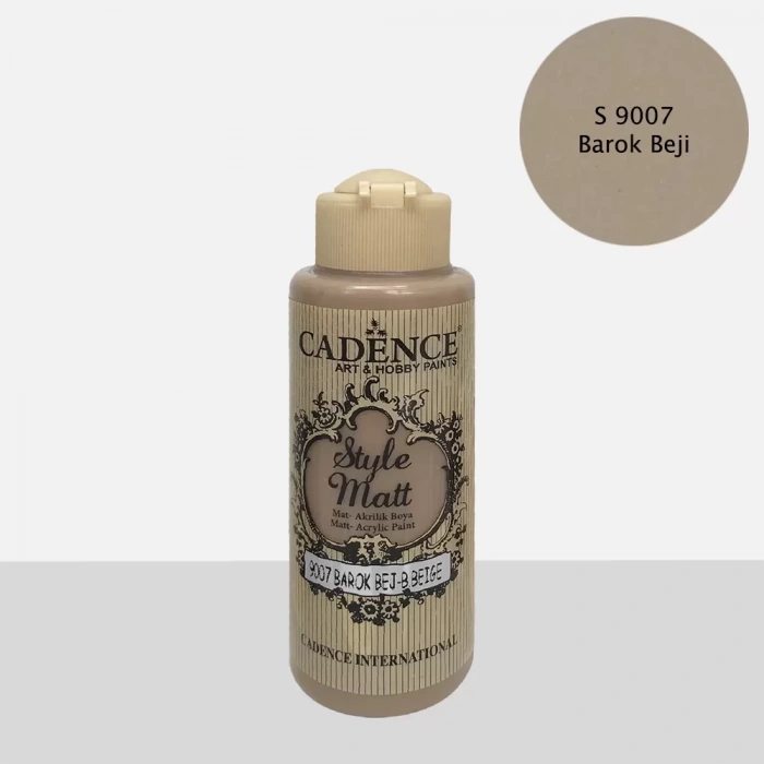STYLE MAT AKRİLİK BOYA S-9007 BAROK BEJ 120ML