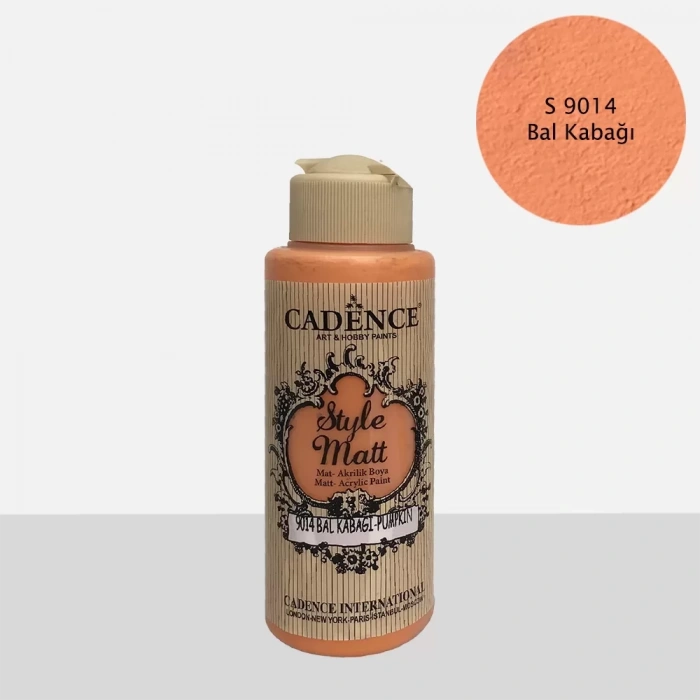 STYLE MAT AKRİLİK BOYA S-9014 BAL KABAĞI 120ML